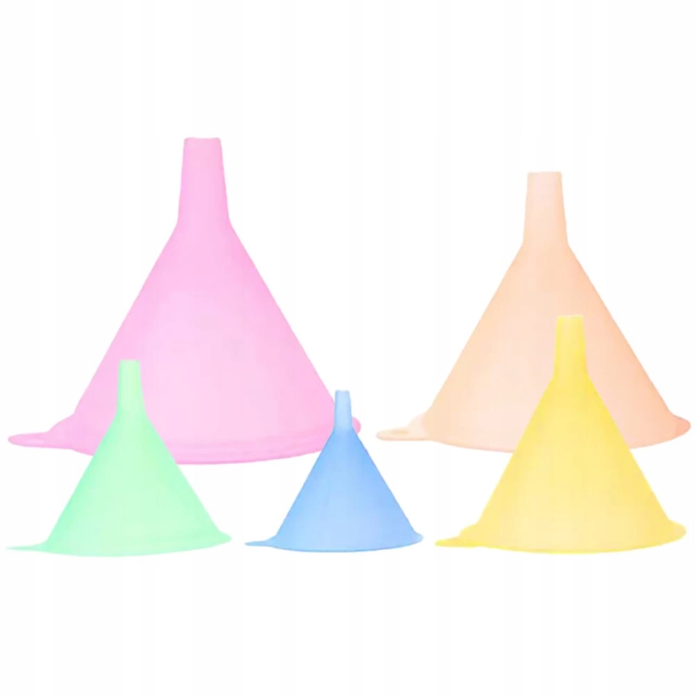 LEJKI PLASTIKOWE 5 MAŁYCH LEJEK SZT Marka bez marki