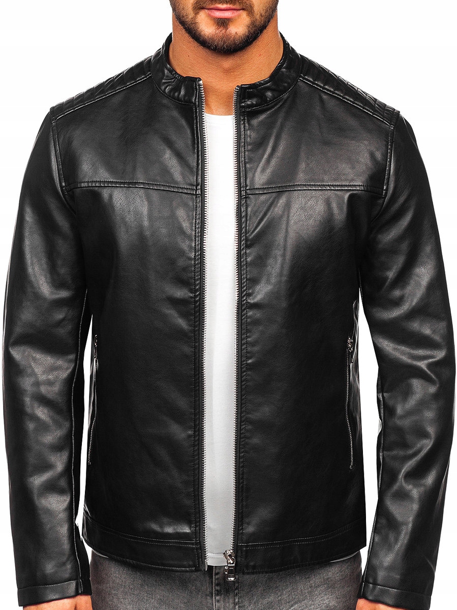 

Kurtka Skórzana Biker Czarna 11Z8019 DENLEY_2XL