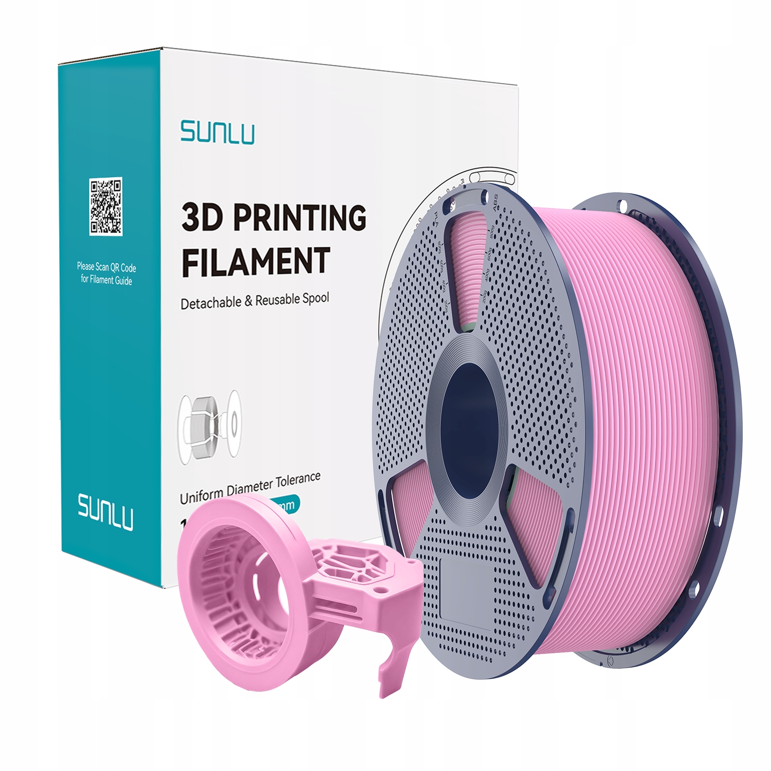 Filament SUNLU High Speed Matte PETG Pink/ różowy do 600mm/s 1,75mm 1kg