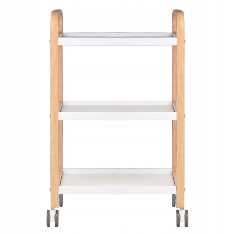 Kosmetický pomocníkský stolek HS-09 dřevo bílý