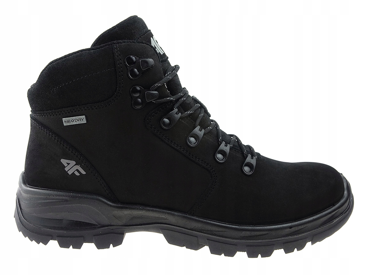

Buty 4F trekking OBDH253 czarne skóra, membrana 38