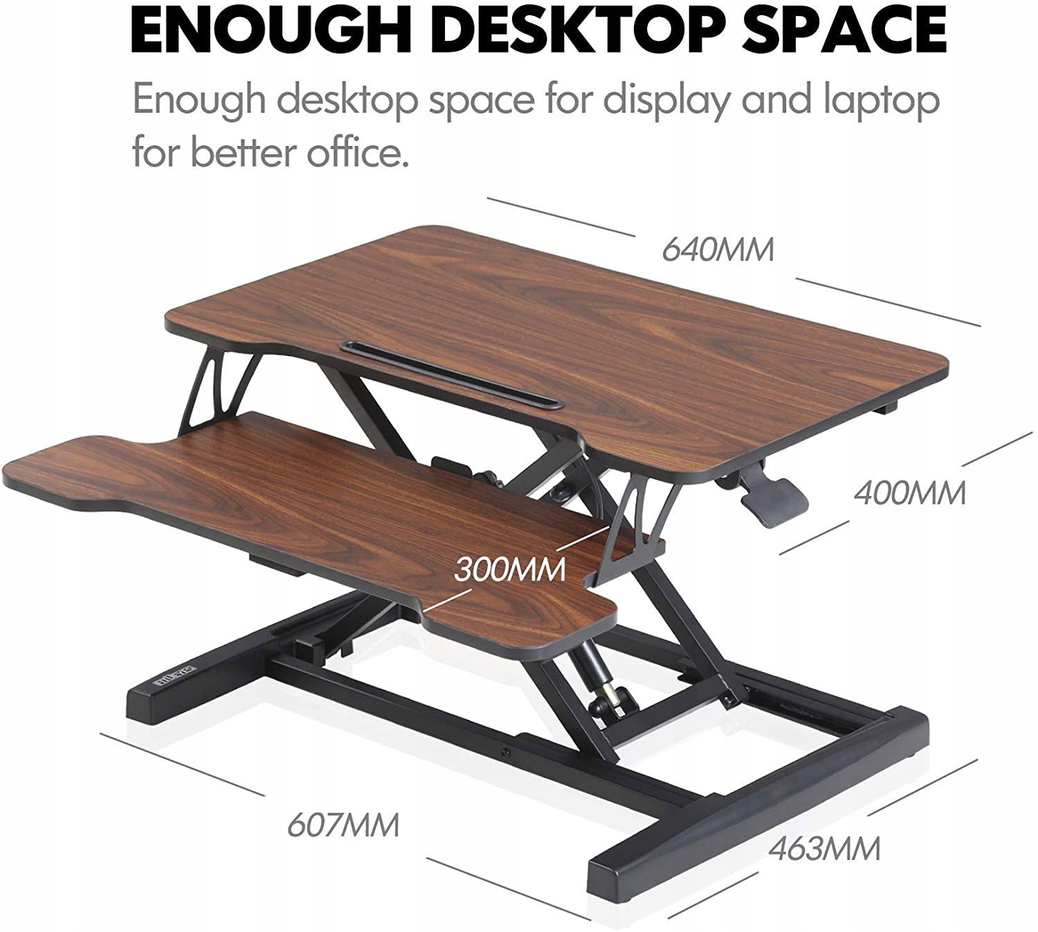 STOLIK POD LAPTOPA ROZKŁADANY REGULACJA BRĄZ 64CM Marka Fitueyes