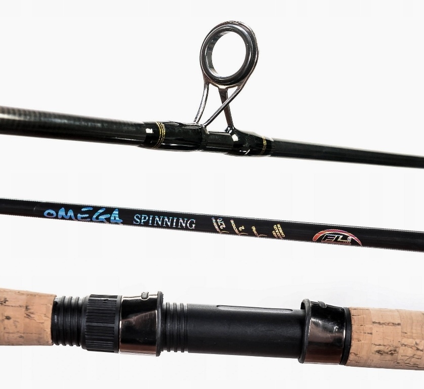 WĘDKA WĘGLOWA SPININGOWA OMEGA SPINNING 2 SZCZYTÓWKI 10-30g 15-40g dł. 2,7m Model SPŁAWIK SPŁAWIKOWA SZCZUPAKOWA OKONIOWA SANDACZOWA
