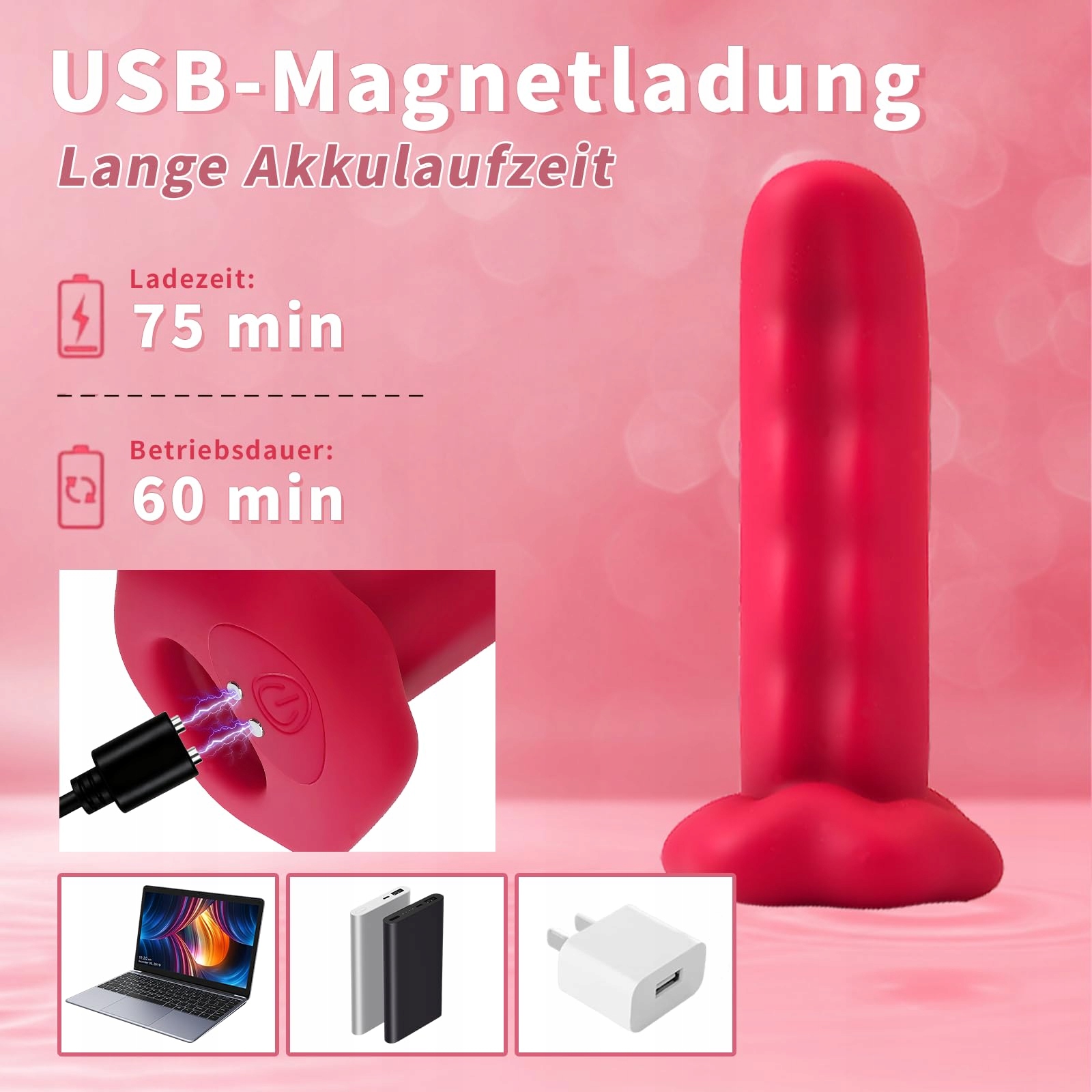 FINGERVIBRATOR Wibrator Dla Par Mini G-Punkt Zestaw 10 Trybów — miniatura 4