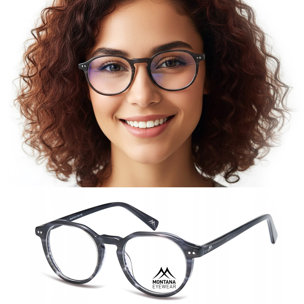 Okulary Oprawki Damskie Szare Oryginalne Montana Soczewka Demo Ce 51-20-145
