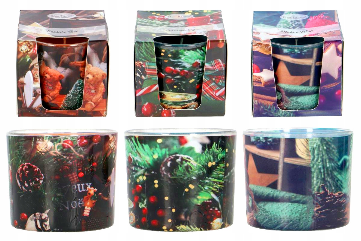 

6 x Świeca Świeczki Zapachowe Zestaw Świąteczny