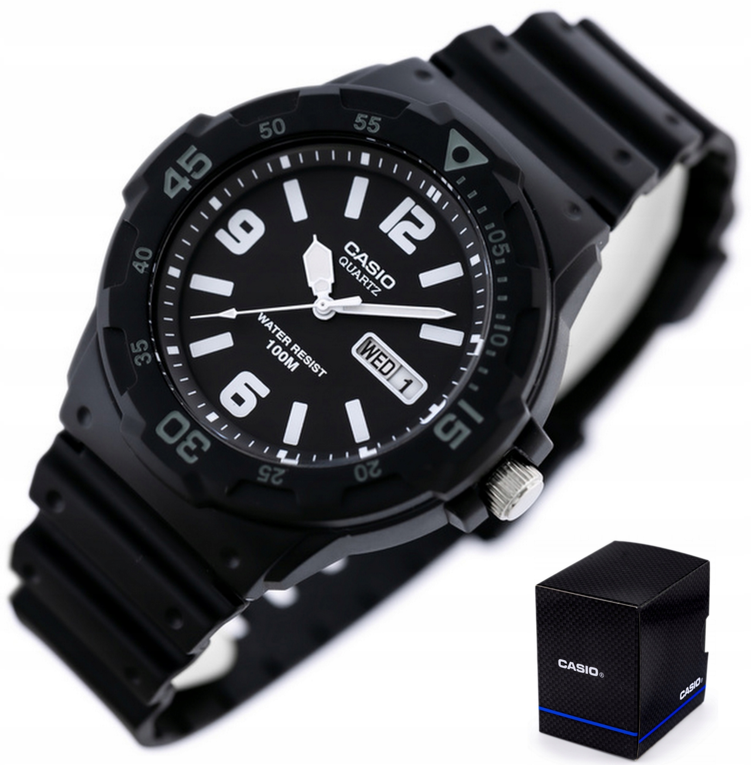 Hodinky Casio pro chlapce Dětské číslice datumovka Box Taška Gravírování