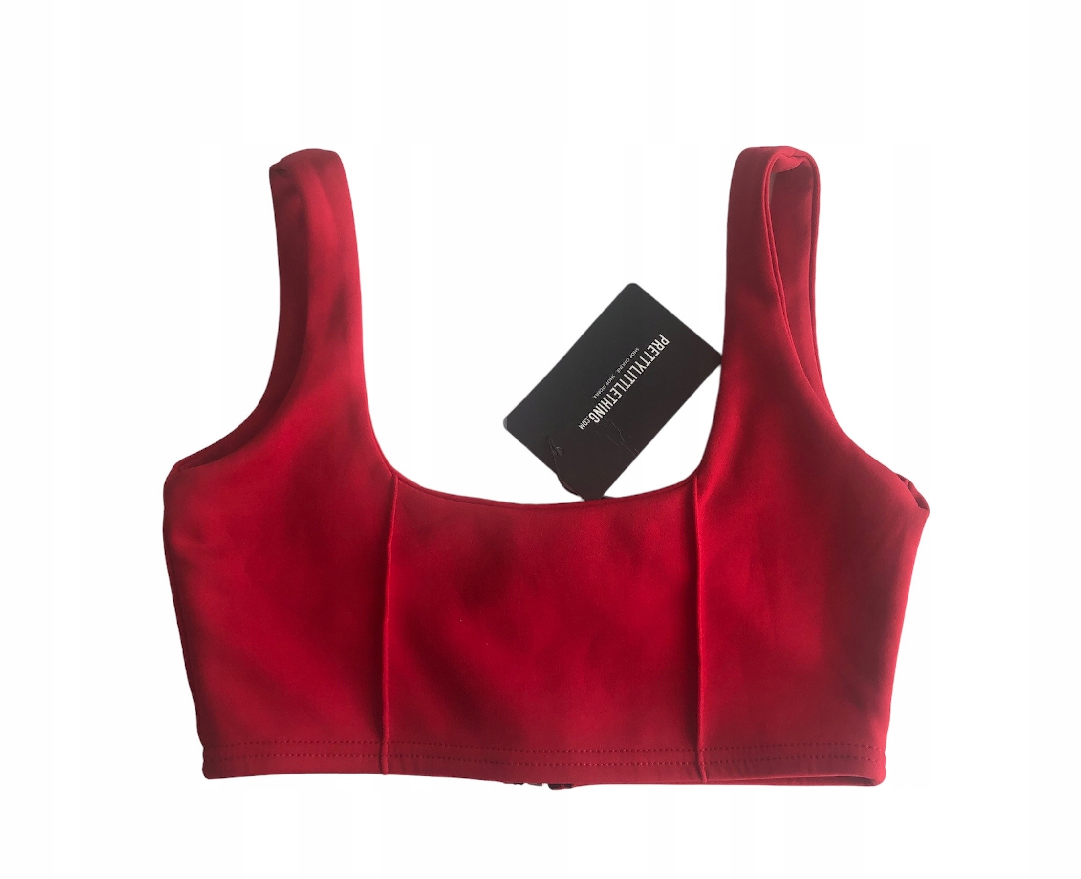 Outlet krótki top crop-top PRETTYLITTLETHING 38 Materiał dominujący poliester