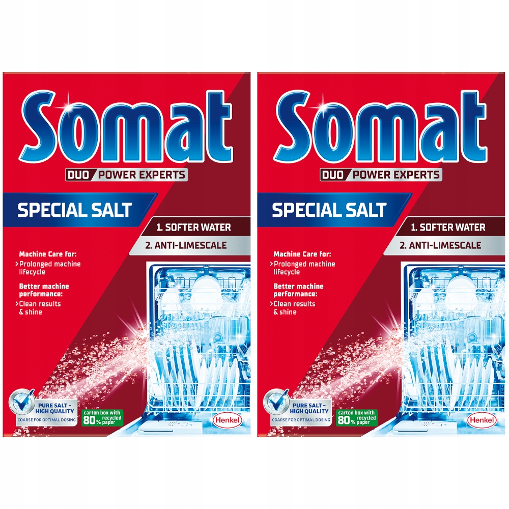 

Somat Sól do zmywarki większa wydajność 2x1,5kg
