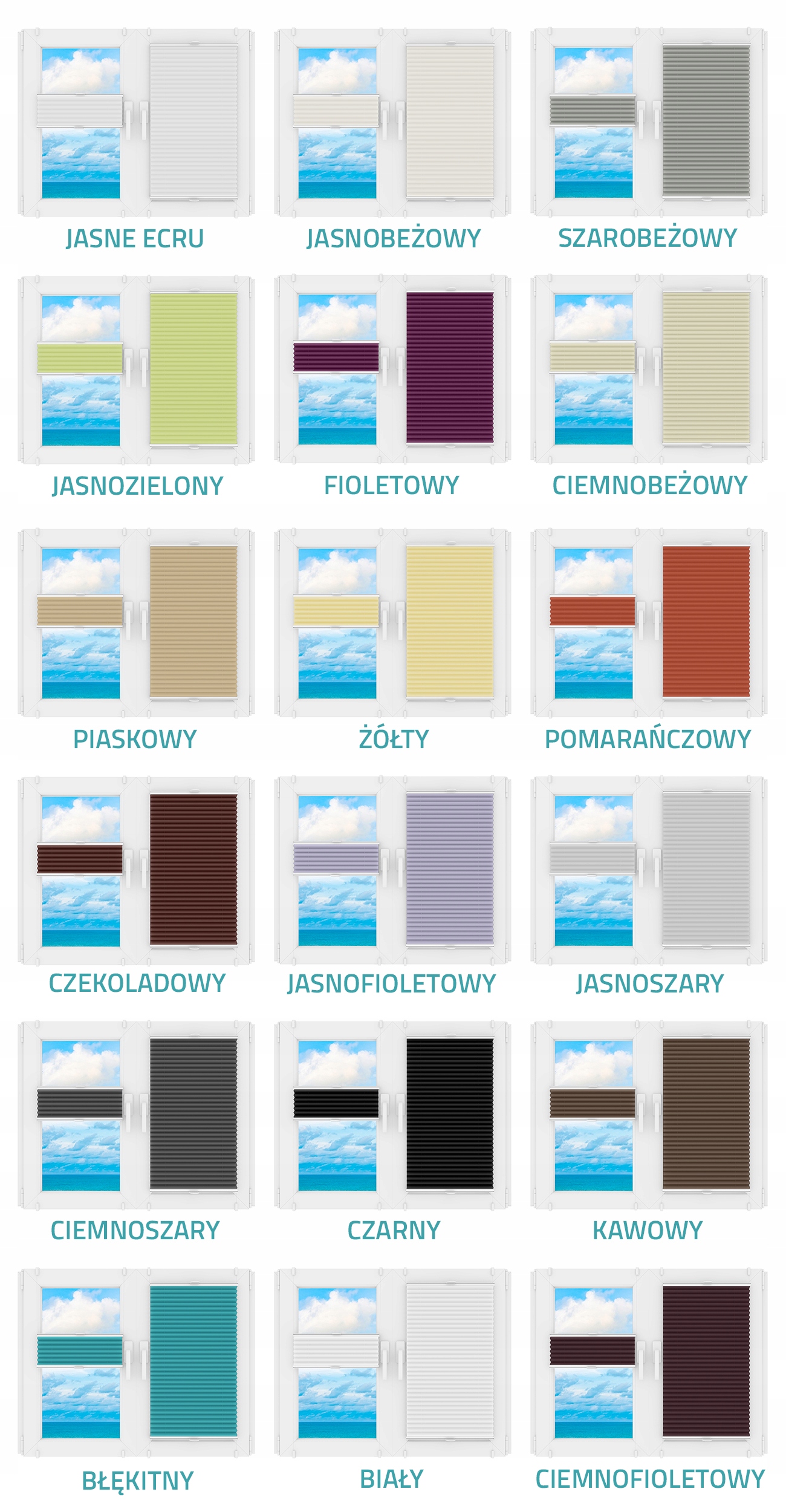 PLISA BEZINWAZYJNA ROLETA PLISOWANA ŻALUZJA PLISY Typ montażu bezinwazyjny inwazyjny