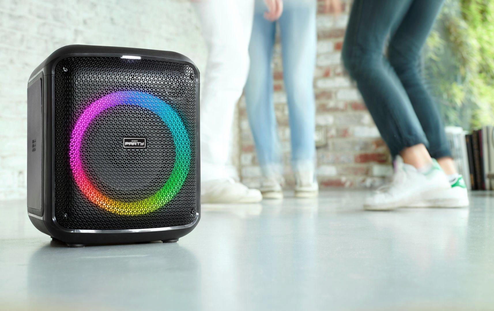 Big Ben Głośnik Bluetooth Mikrofon Party Cube Karaoke Podświetlenie 200W Model Party Cube Max