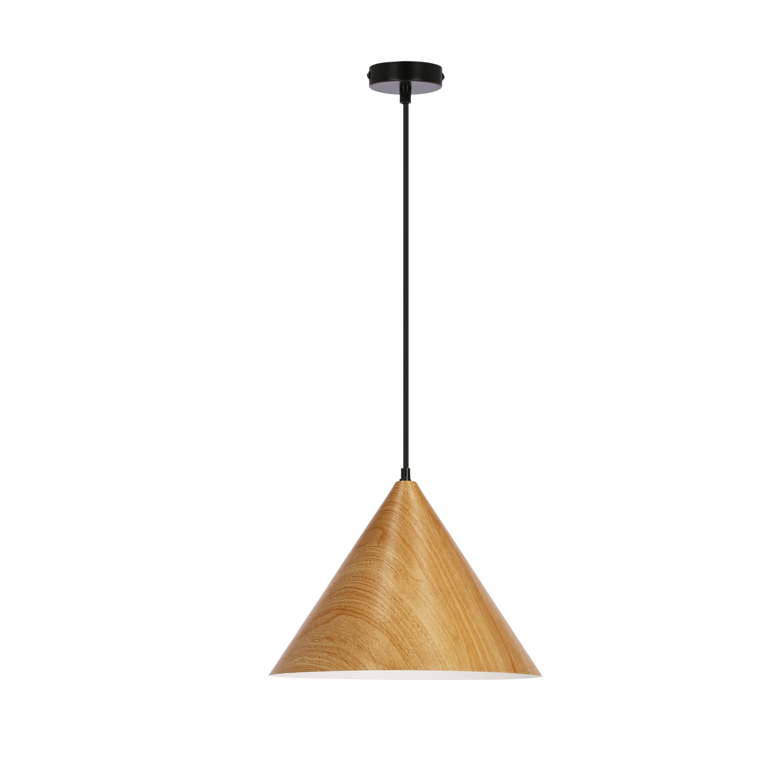 Závěsná lampa Stínidlo Jasný dub ve tvaru kužele 32 cm Jednotlivý závěs