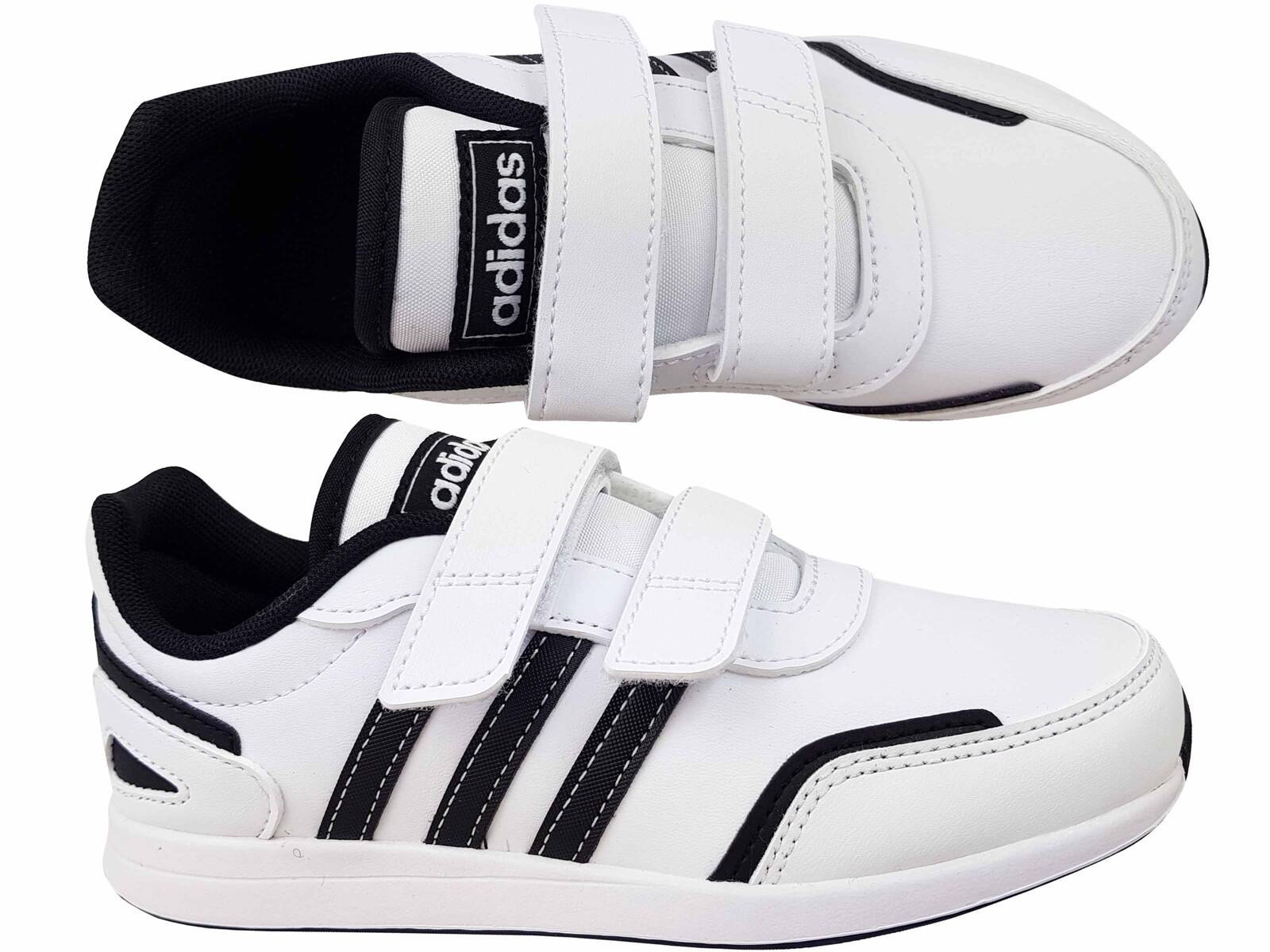 Adidas Vs Switch 3 Cf ID4856 Buty Dziecięce Sportowe Na Rzepy Białe