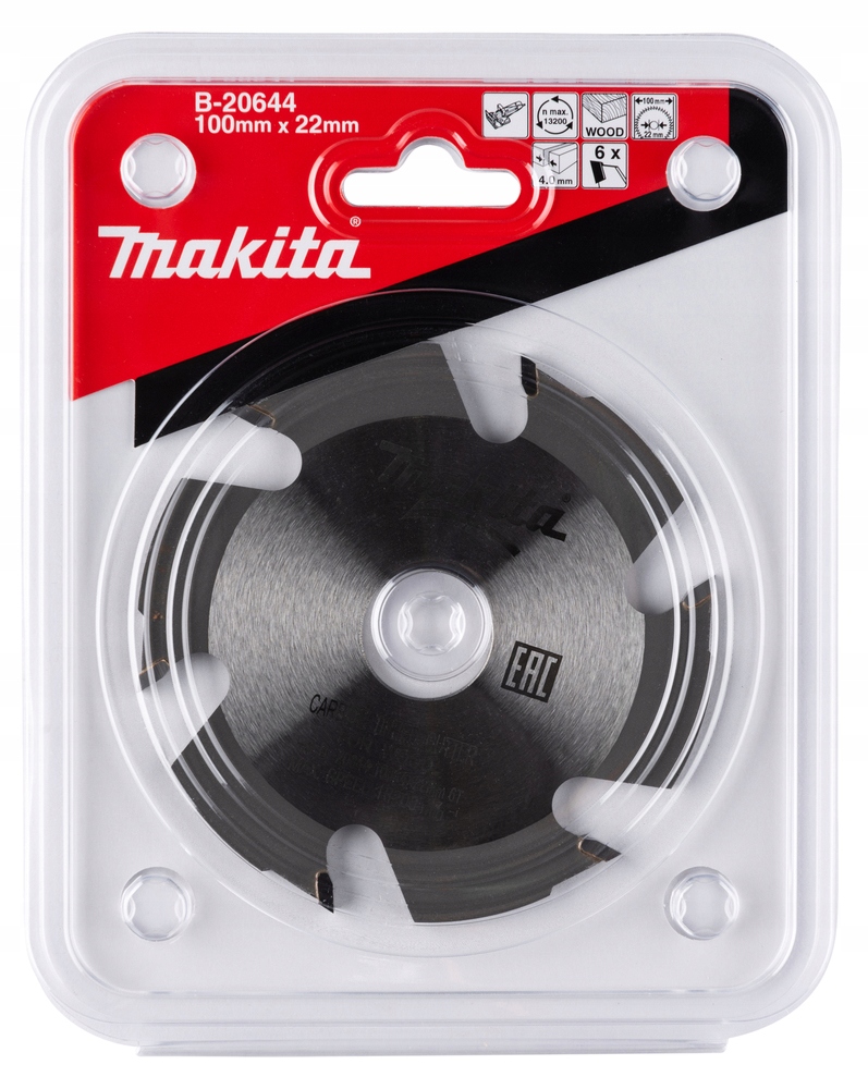 Makita B-20644 Pilový Kotouč Pro Frézu Frézovací Kotouč 100x22 mm 6 Zubů