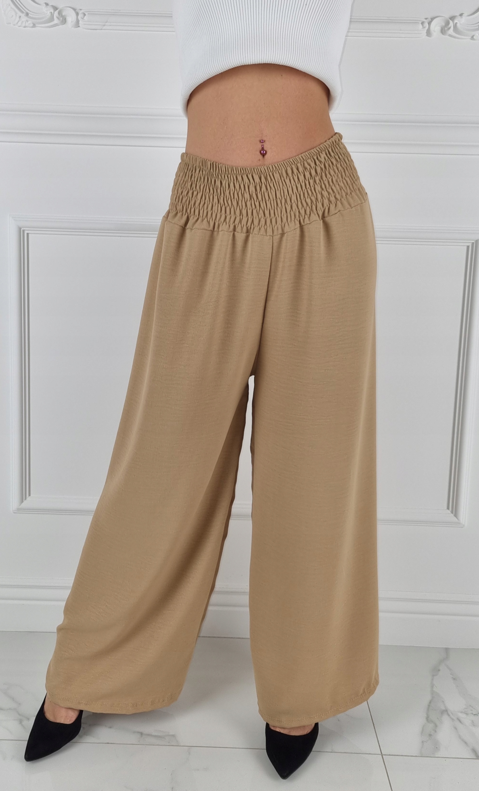 SPODNIE DAMSKIE SZEROKIE LUŹNE KULOTY ROZMIAR UNIWERSALNY RÓŻNE KOLORY Rozmiar uniwersalny