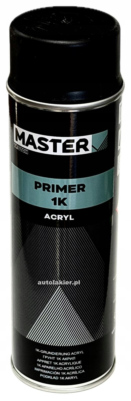 czarny Primer 1K Master Podkład Akrylowy uniwersalne stosowanie 500ml 1909