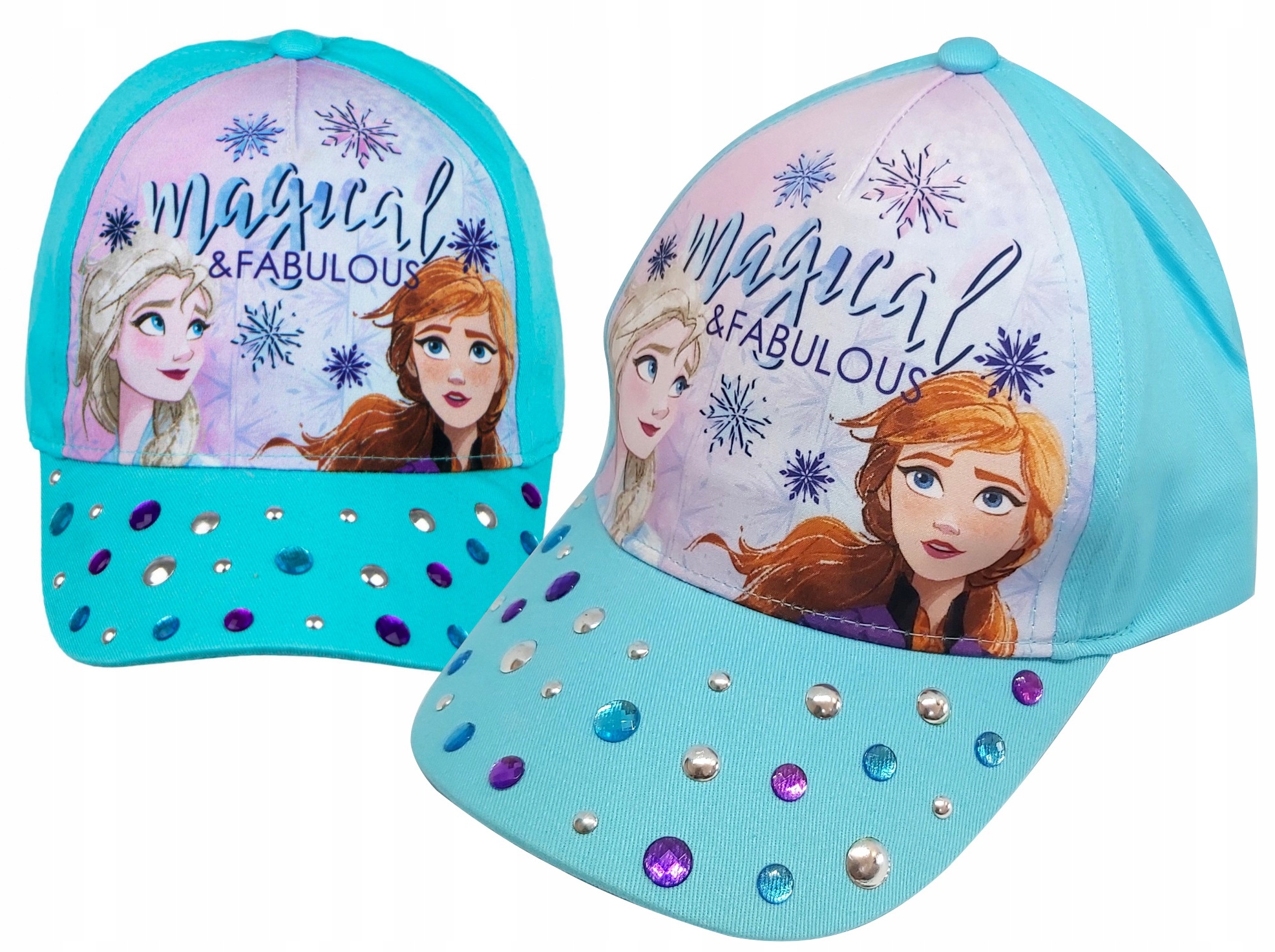 

Kraina Lodu Czapka z daszkiem Frozen Cekiny r.52