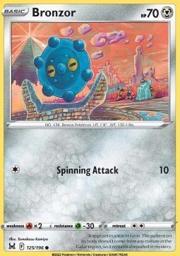Karta Pokemon Bronzor (lor 125)
