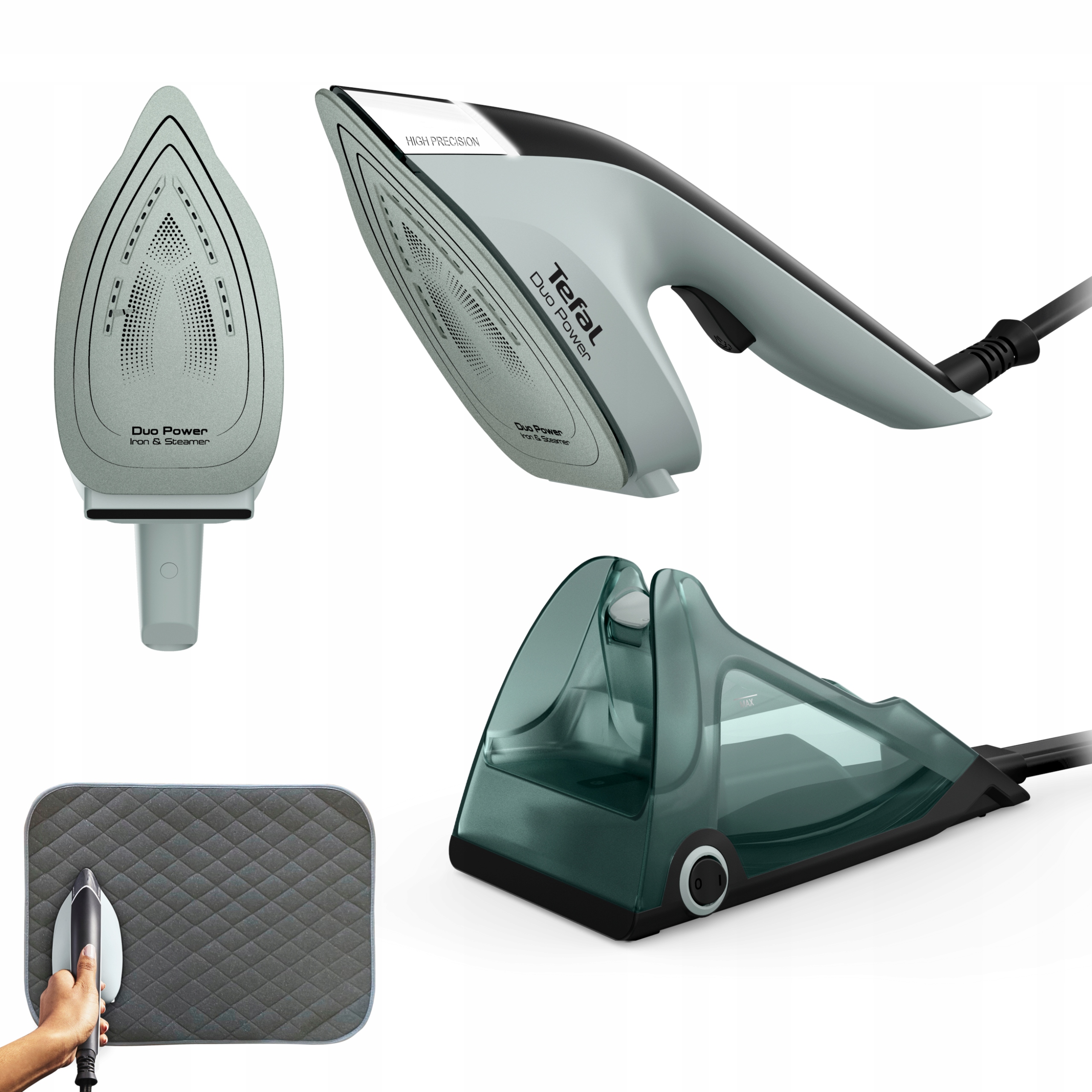 Żelazko parowe parownica do ubrań steamer Tefal JF4031 strażak anti-drip