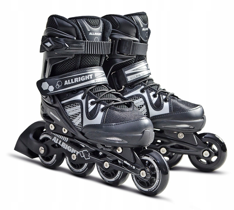 Kolečkové Brusle Velikost 36-39 Rekreační Dynamic Kaučuk ABEC9 černé