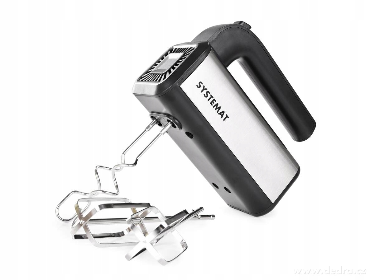 Dedra 300 W nerezový výkonný ruční šlehač & hnětač, masivní metly, Systemat