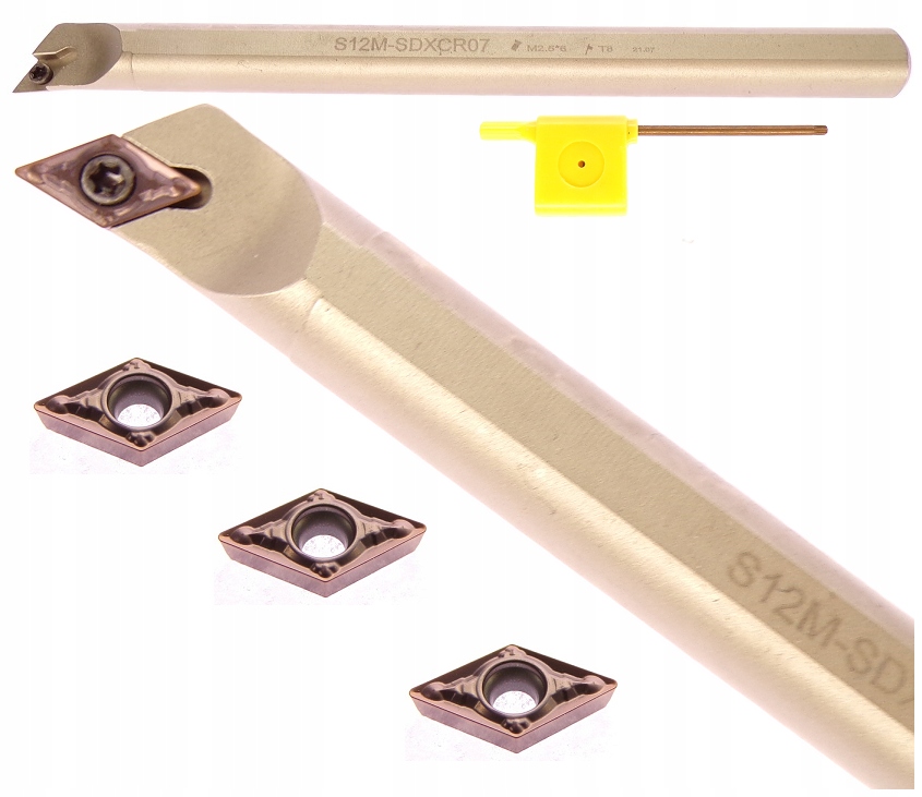 NÓŻ TOKARSKI WYTACZAK 12mm FI 12 S12M SDXCR 07 + 3 PŁYTKI DCMT 0702 (SH-S12M-SDXCR07) • Cena, Opinie • Noże tokarskie 14472906832 • Allegro NÓŻ TOKARSKI WYTACZAK 12mm FI 12 S12M SDXCR 07 + 3 PŁYTKI DCMT 0702 (SH-S12M-SDXCR07) • Cena, Opinie • Noże tokarskie 14472906832 • Allegro