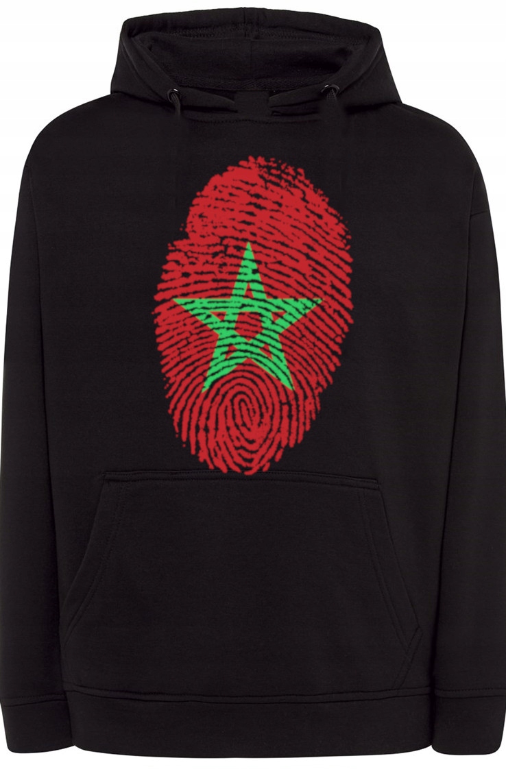 Maroko Pánská Mikina Otisk prstu Kapuce r.XS