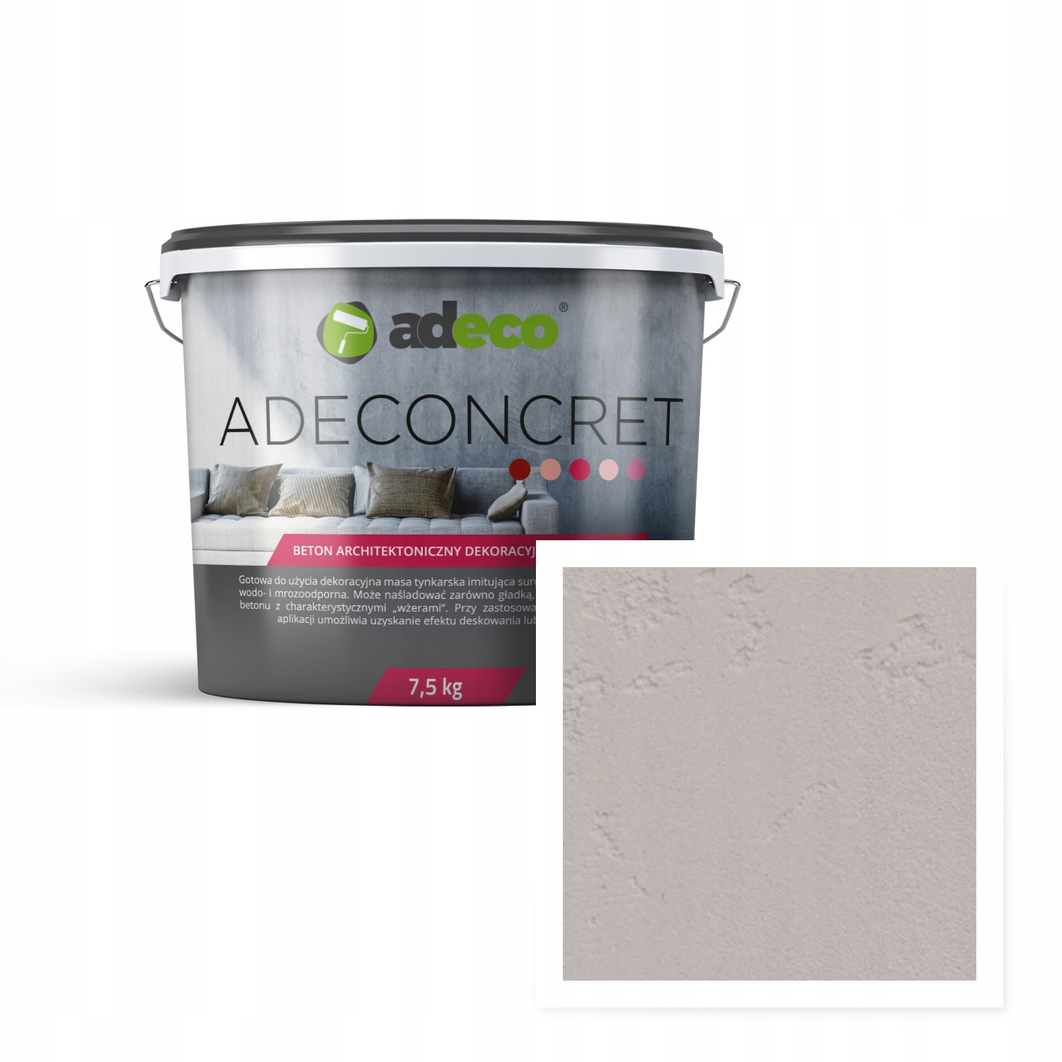 Architektonický beton v barvě káva Mokka 7,5 kg