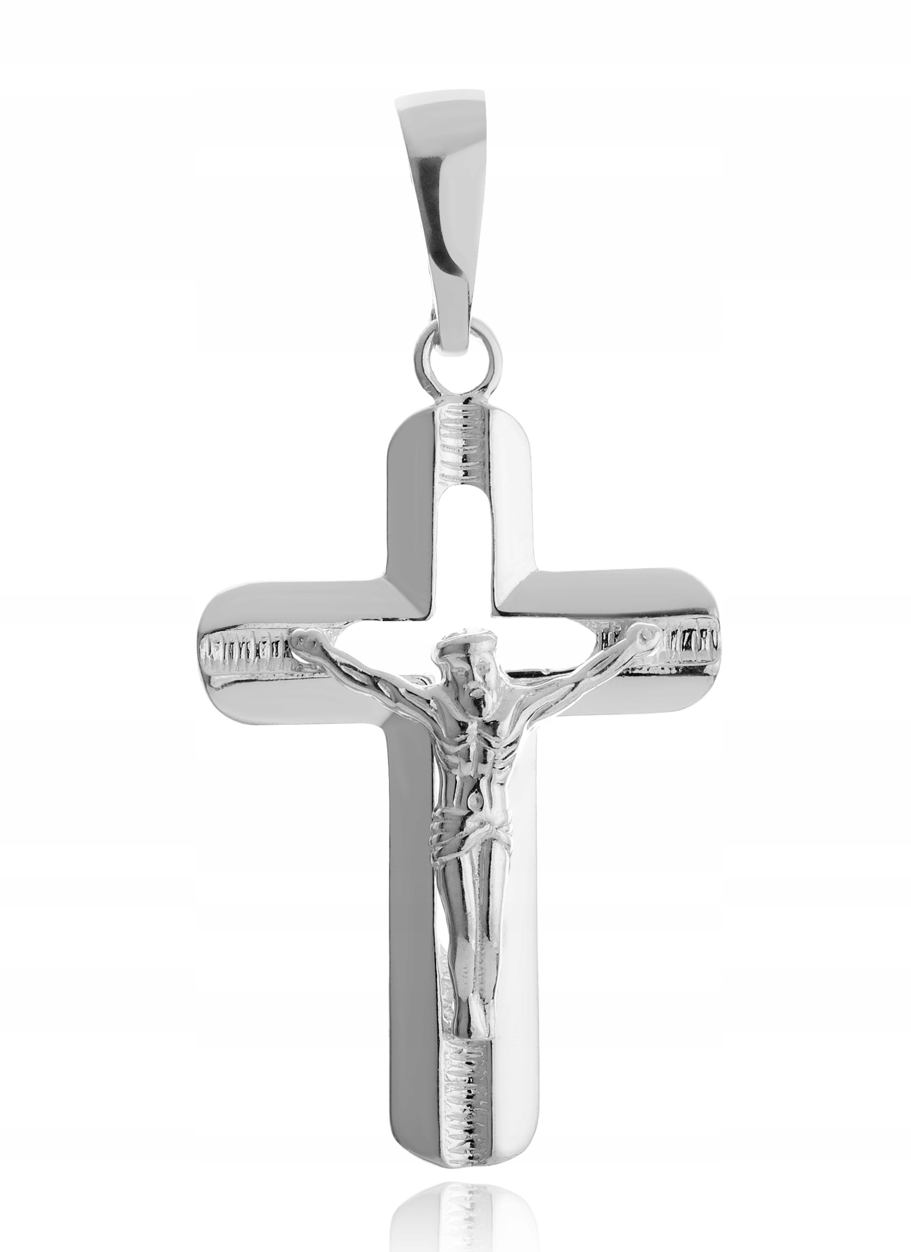 Stříbrný Velký Křížek S Prolamovaným Křížkem. Ryzost 925!