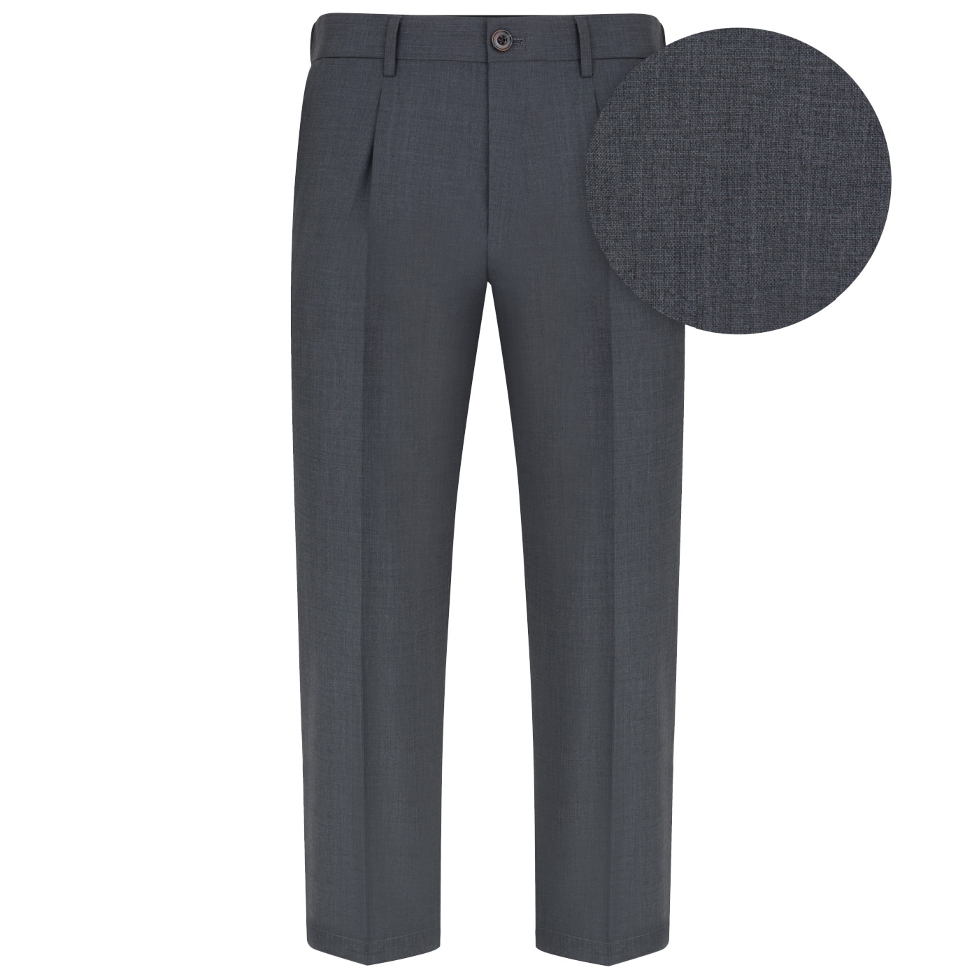 Šedé pánské kalhoty s rovnou nohavicí v střihu Pako Lorente vel