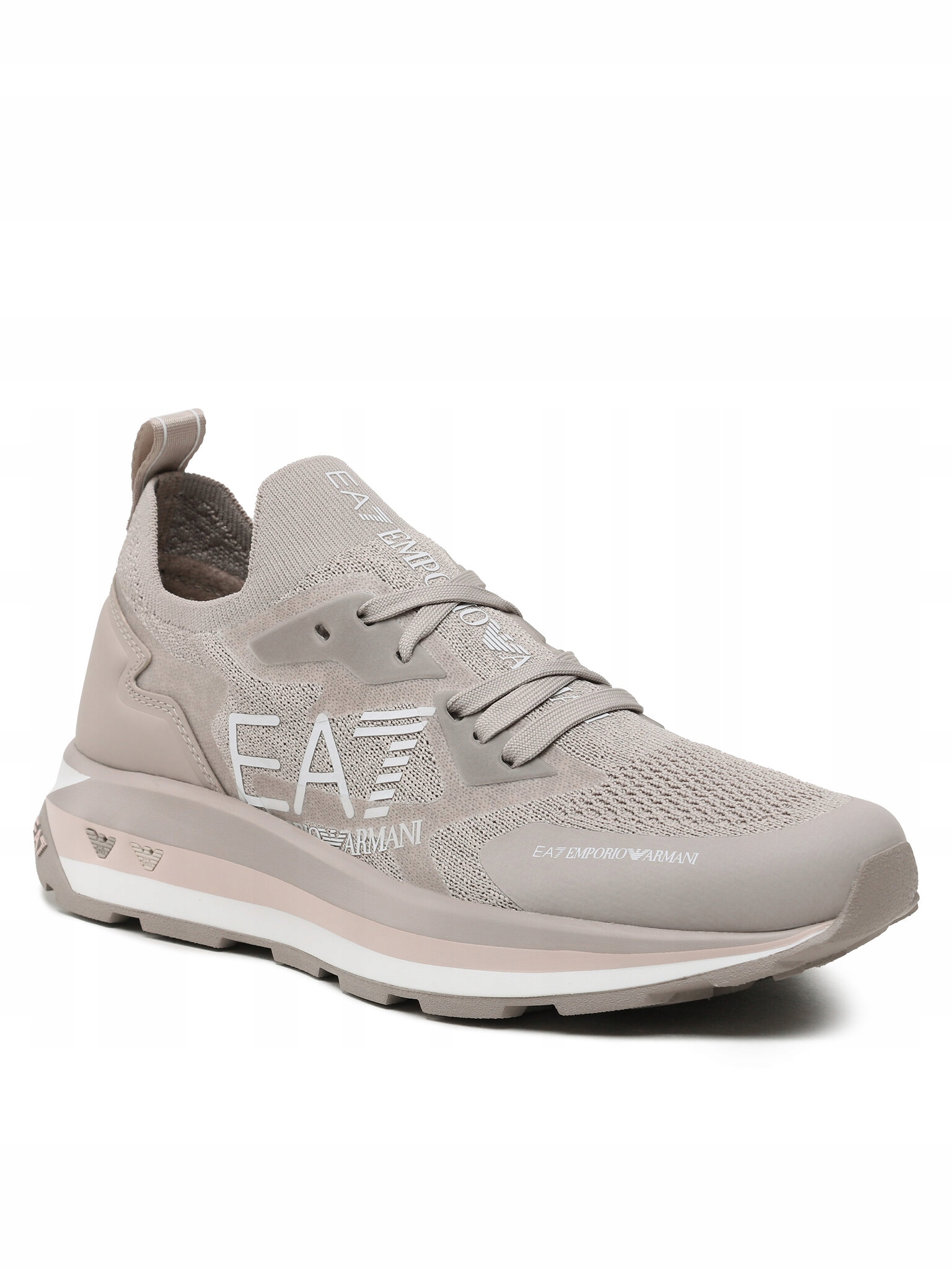 EA7 Emporio Armani Sneakersy X8X113 XK269 S307 Atmo/Whisp Pink/Off