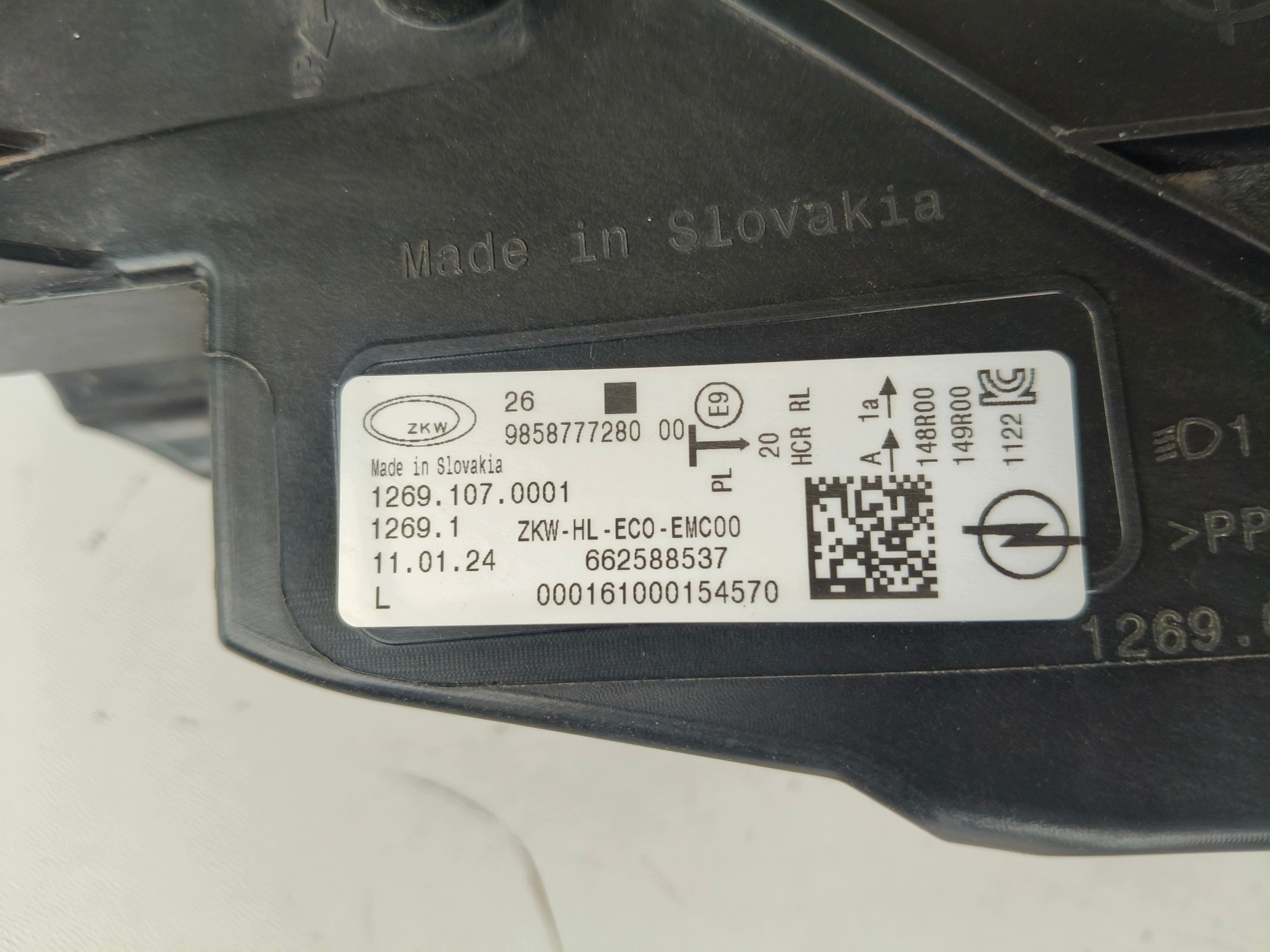 light left REFLEKTOR OPEL ASTRA VI L 22- FUU LED