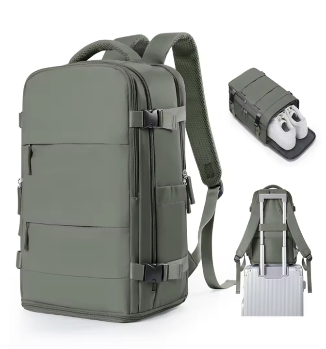 Batoh Cestovní Rozměr Pro Ryanair A Wizzair Příruční Zavazadlo Usb Olive