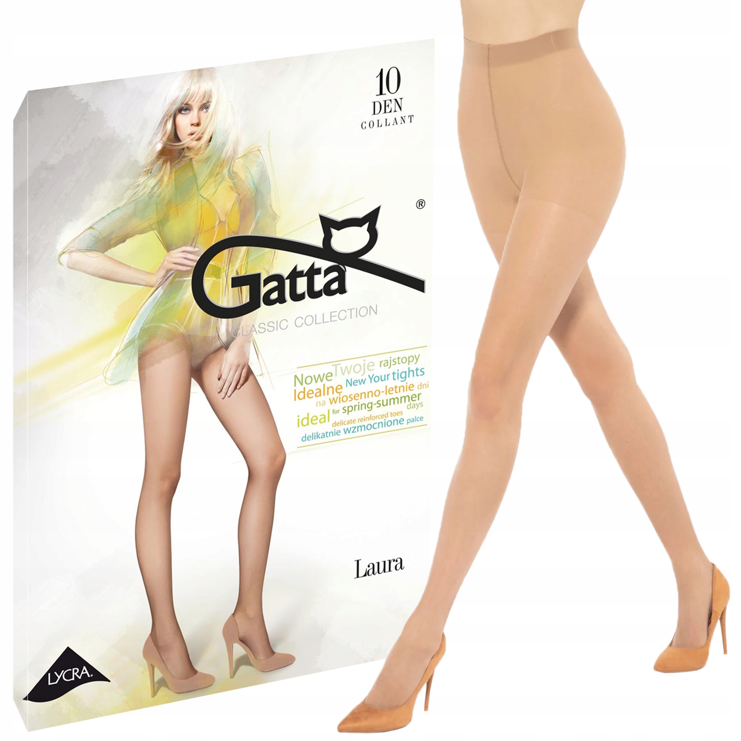 

Rajstopy Gatta Laura 10 den lycra Daino 4-L