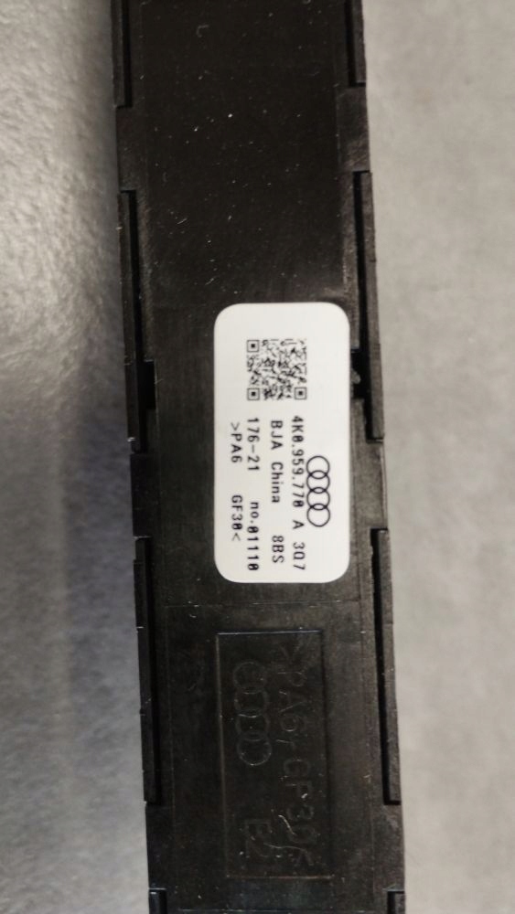 Audi A6 Allroad C8 2022 switch PAMIECI seat 4K0959770A