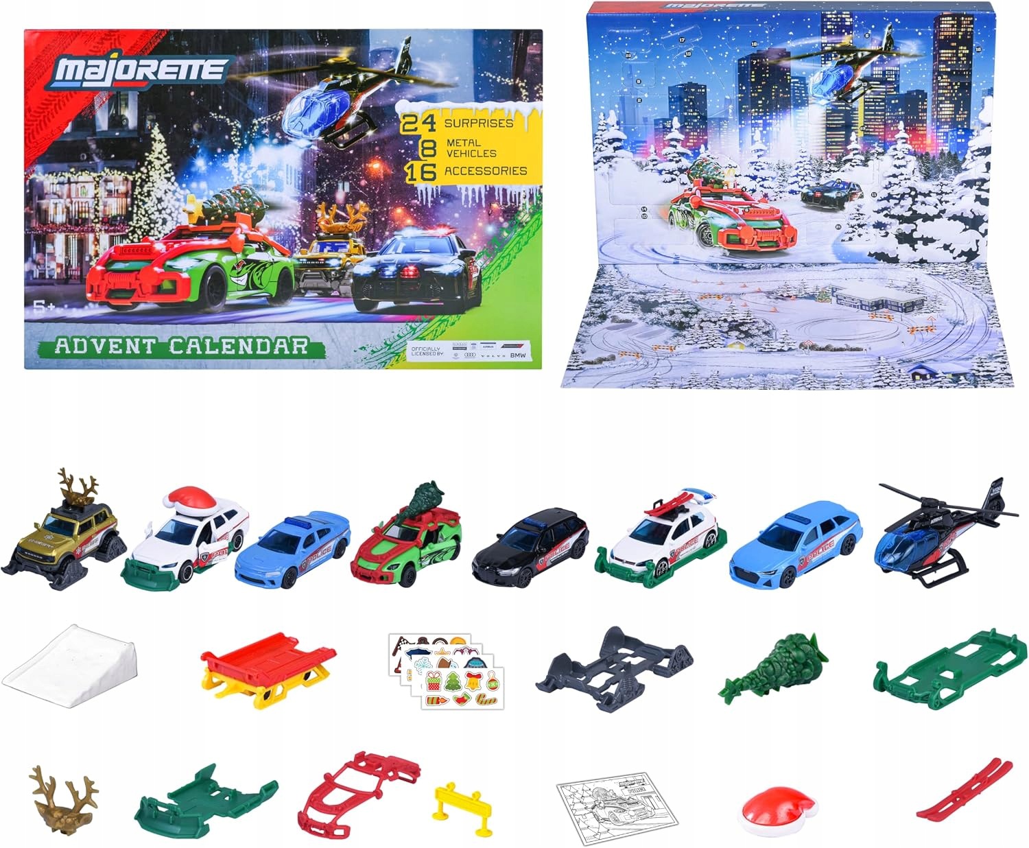 Majorette Dětský adventní kalendář s autíčky 24 překvapení