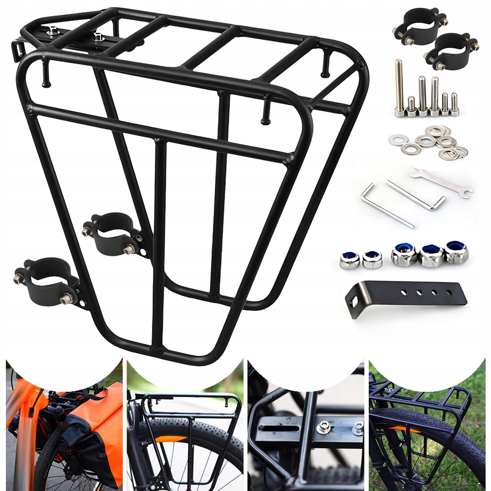 BAGAŻNIK ROWEROWY Z PRZODU, UNIWERSALNY BAGAŻNIK ROWEROWY, BAGAŻNIK NA