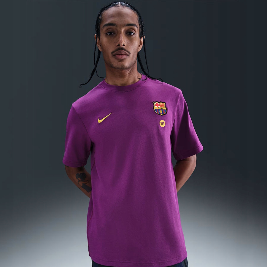 Nike Fc Barcelona Ss Top [M] Pánské tričko fialové