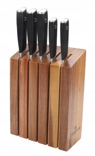 Sada 5 Nožov Šéfa V Drevenom Bloku Zwieger Komplet Ostrý