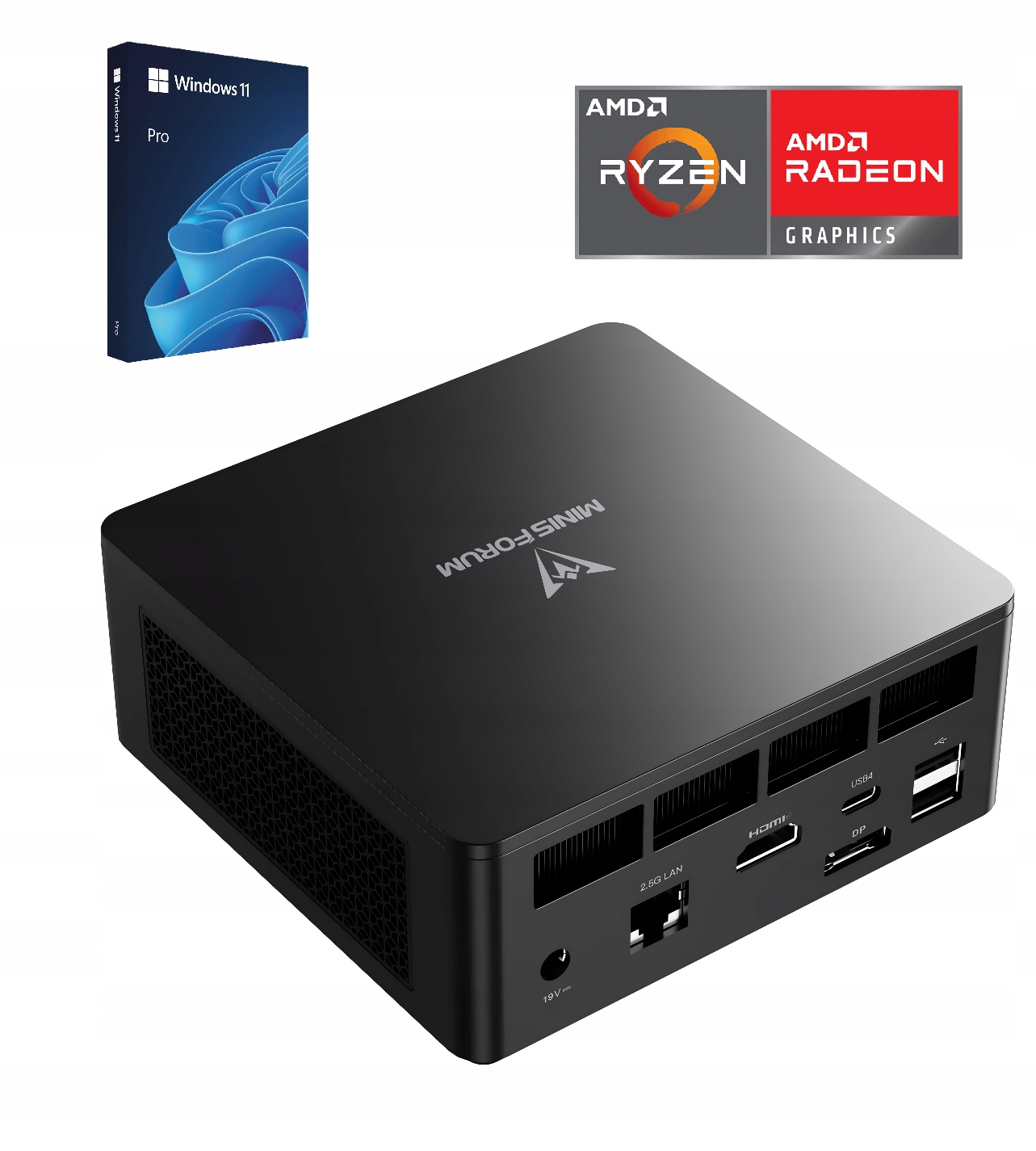 Mini počítač Pc Ryzen 5 7640HS 32GB DDR5 1TB M.2 Radeon 760M Windows 11