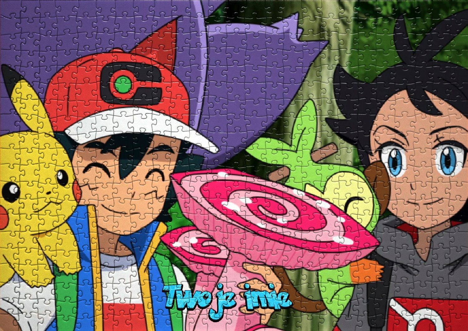 Puzzle+ imię Pokemon Detektyw Pikachu A3 252 el - RÓŻNE WZORY