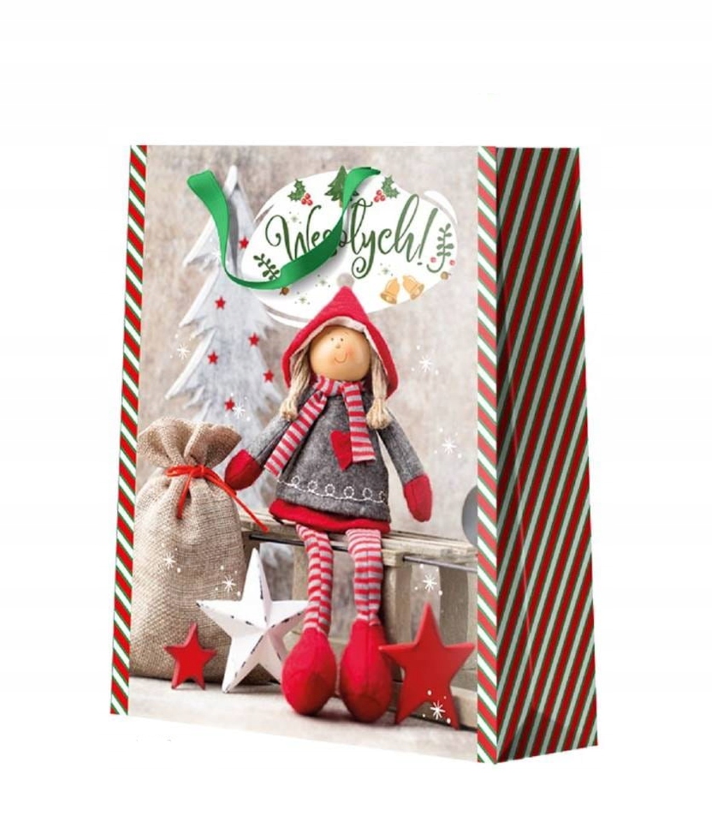 

Piękna Torebka Świąteczna Lalka, Duża XL!