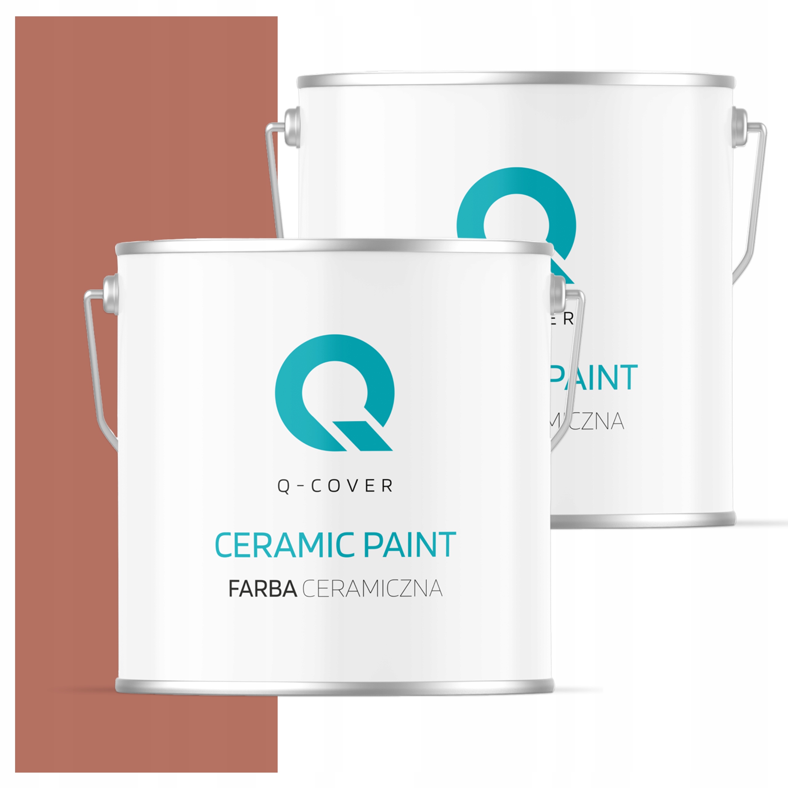 Keramická umývateľná farba na interiér 5L Hlboká matná farba Tehlová H4728