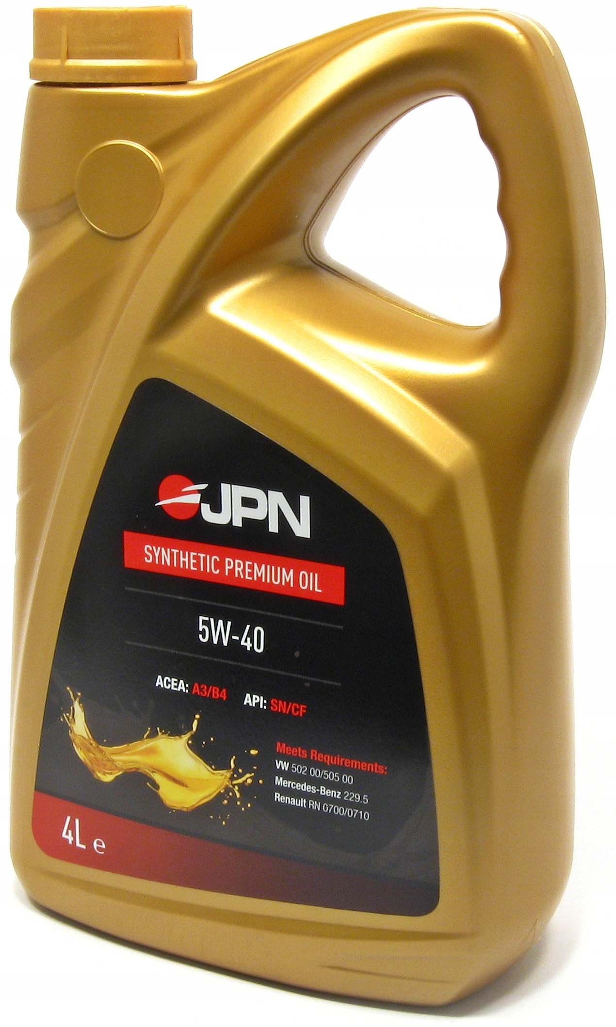 Syntetyczny olej silnikowy 5W40 Jpn Synthetic Premiom Oil 4L