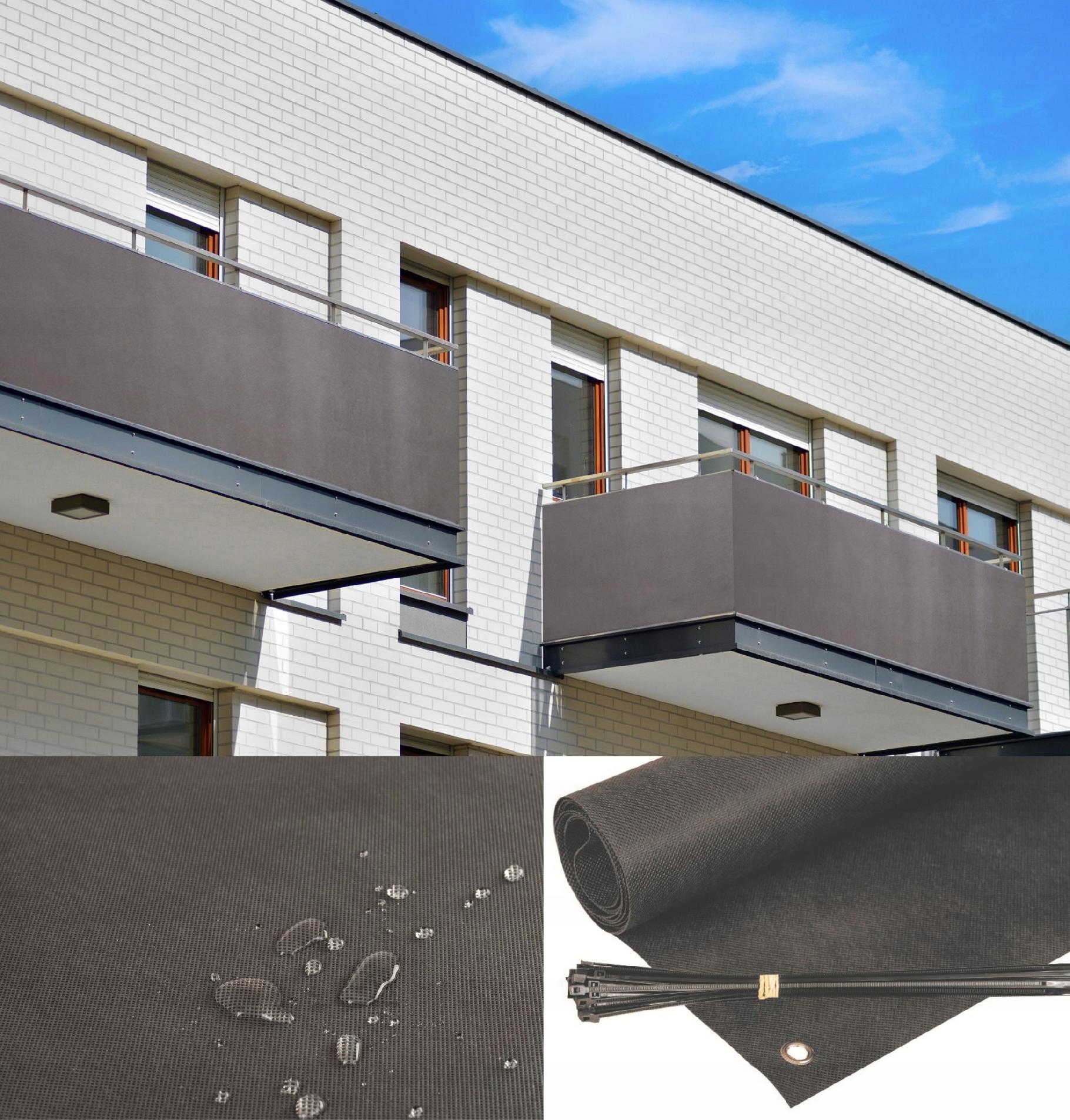 OSŁONA BALKONOWA 0,5X5m NA BALKON TARAS + GRATIS!