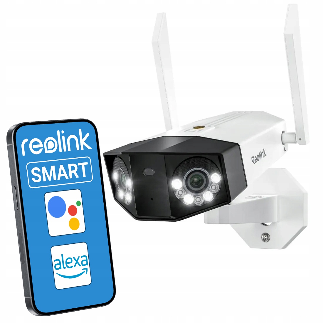 Venkovní Ip kamera Smart 8MP Reolink PoE 256 Gb Panoramatický záběr 180°
