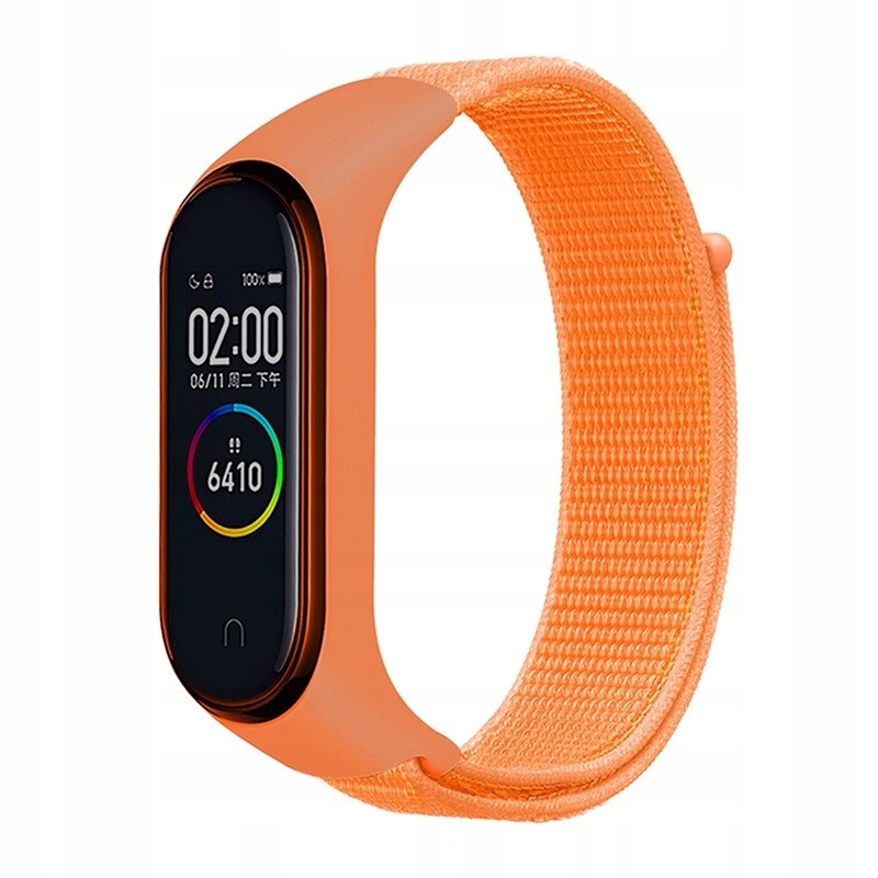 

Opaska Xiaomi Mi Band 5/6 Nylonowa Pomarańczowa