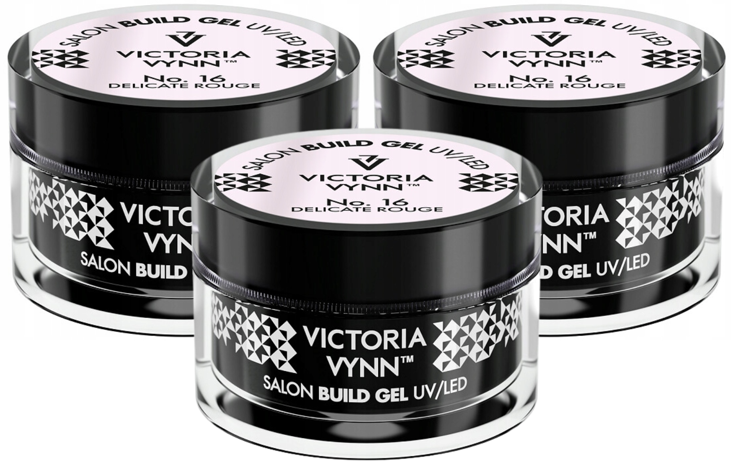 3 x Victoria Vynn Stavební gel na nehty 16 Delicate Rouge Světle růžový 50 ml