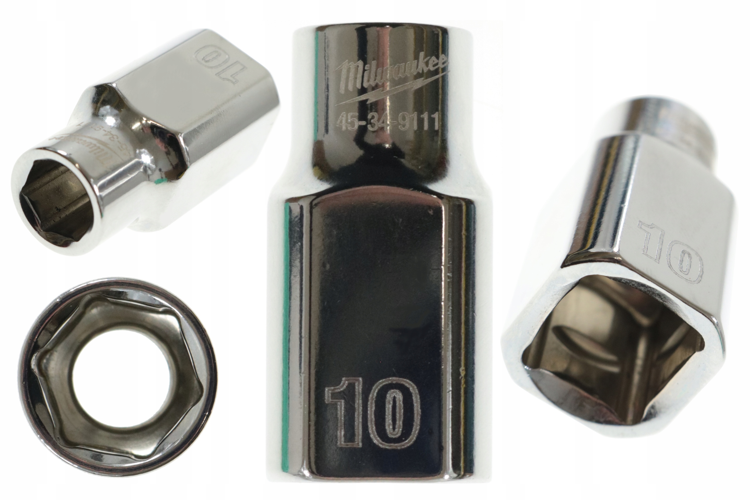 Nasadka Metryczna Chromowana Standard 1/2" Sześciokątna 10MM Milwaukee