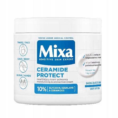 MIXA CERAMIDE PROTECT hydratačný telový krém 400ml